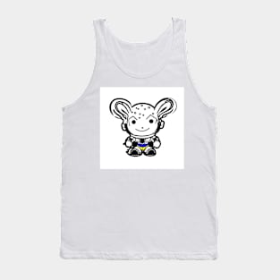 Bunny in UA colours as sticker Tank Top